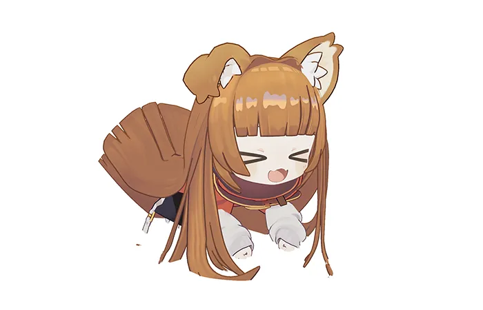 伏せポーズのとき髪の毛の画像