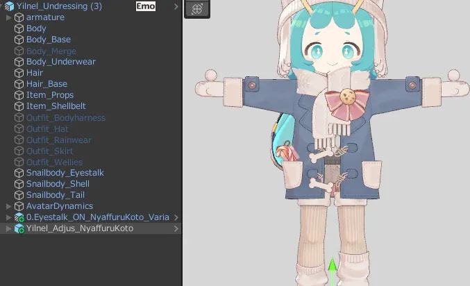 Yelnel_Adjus_NyaffuruKoto.prefabの説明